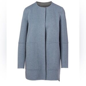 Lafayette 148 New York Rowena Reversible Coat with Modern Silhouette
